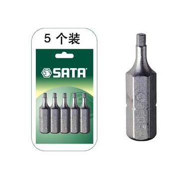 世達(dá)工具59251 5件套6.3MM系列25MM長六角旋具頭2MM