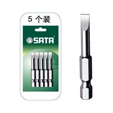 世達工具59318 5件套6.3MM系列50MM長一字旋具頭6.5MM