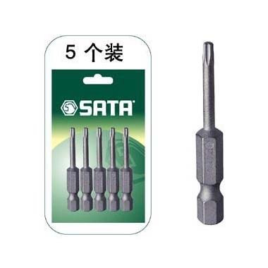 世達工具59342 5件套6.3MM系列50MM長中孔花形旋具頭TT10