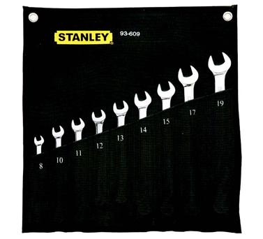 STANLEY史丹利工具94-400-22 11件套英制精拋光兩用長扳手