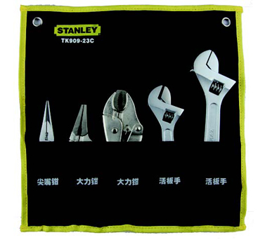 STANLEY史丹利工具TK909-23C 5件活動扳手和鉗套裝