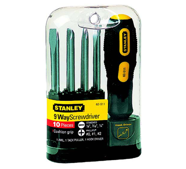 STANLEY史丹利工具62-511-22 10件套換頭螺絲批